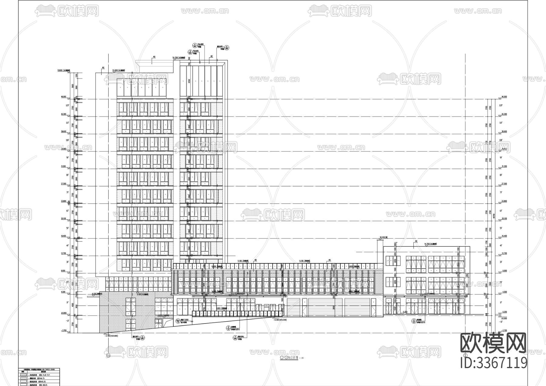 会所建筑CAD施工图下载（渲染图3）