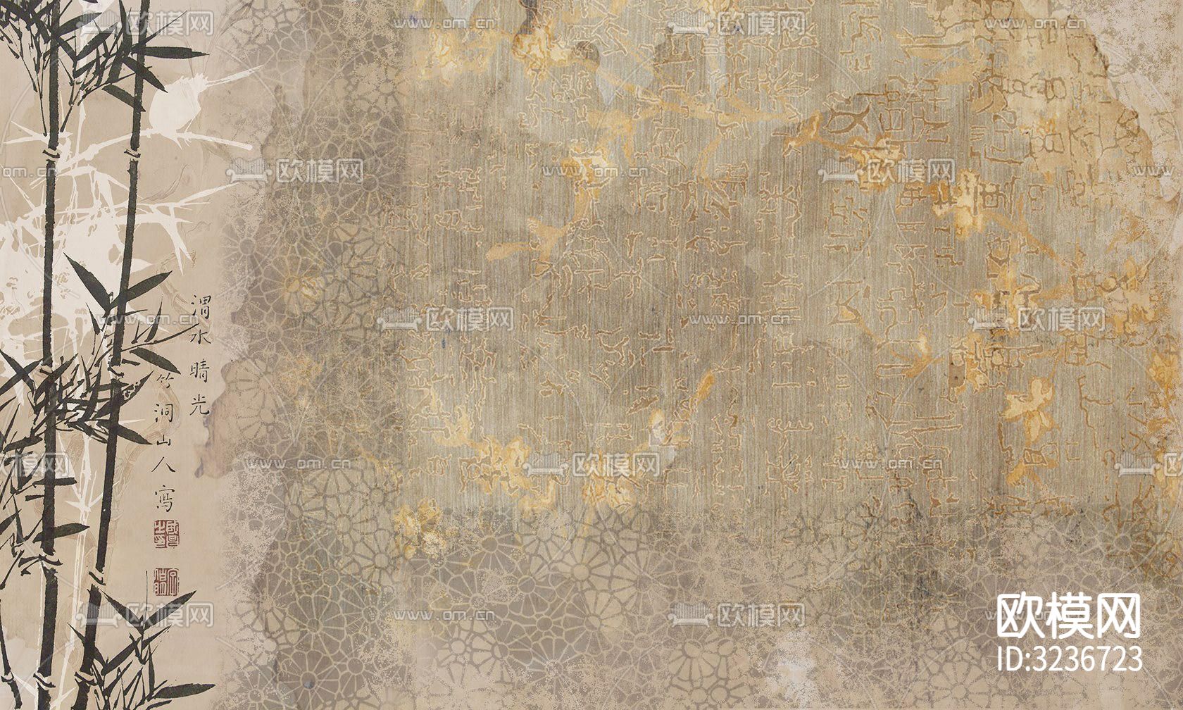 中式壁纸贴图下载