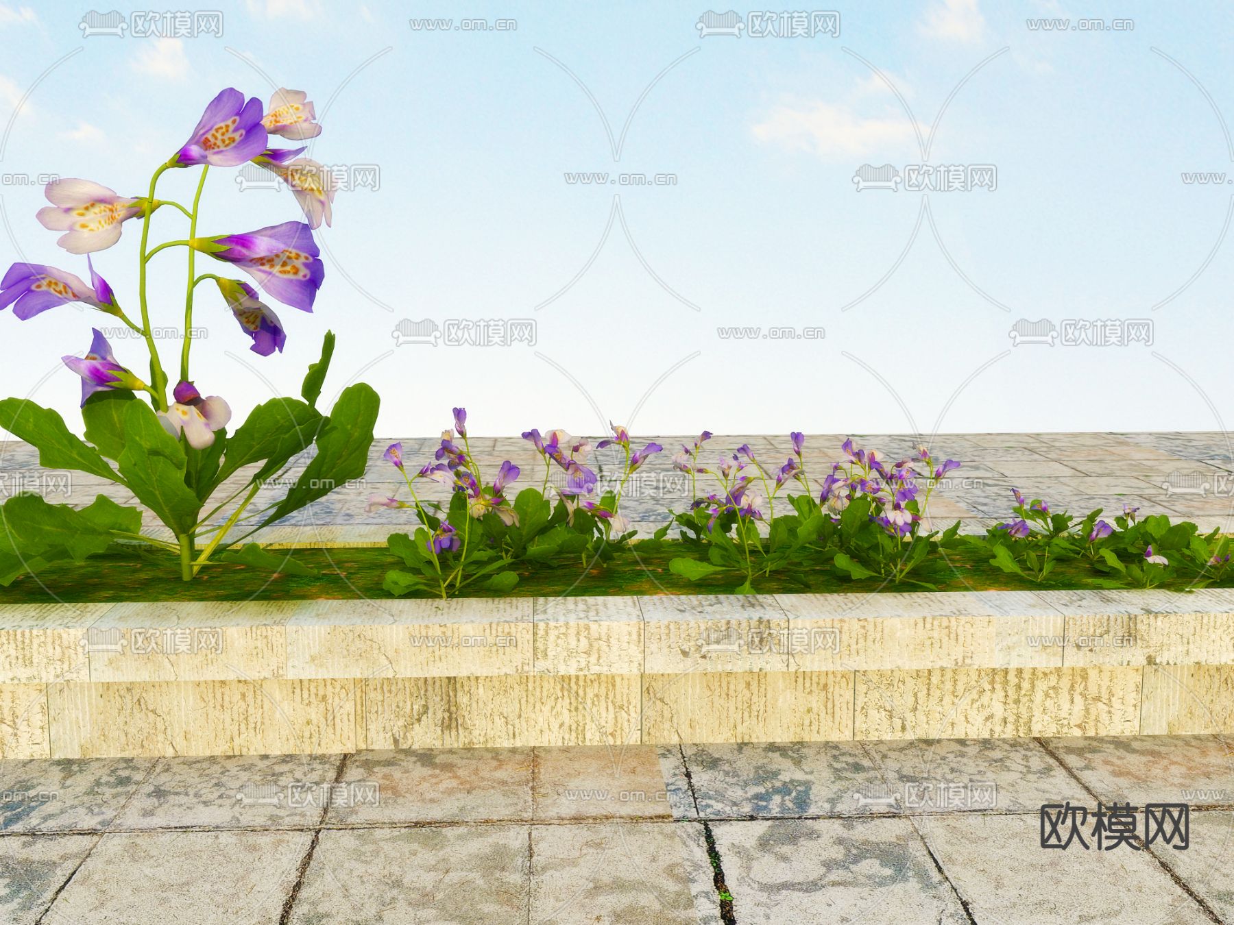 花草3d模型下载