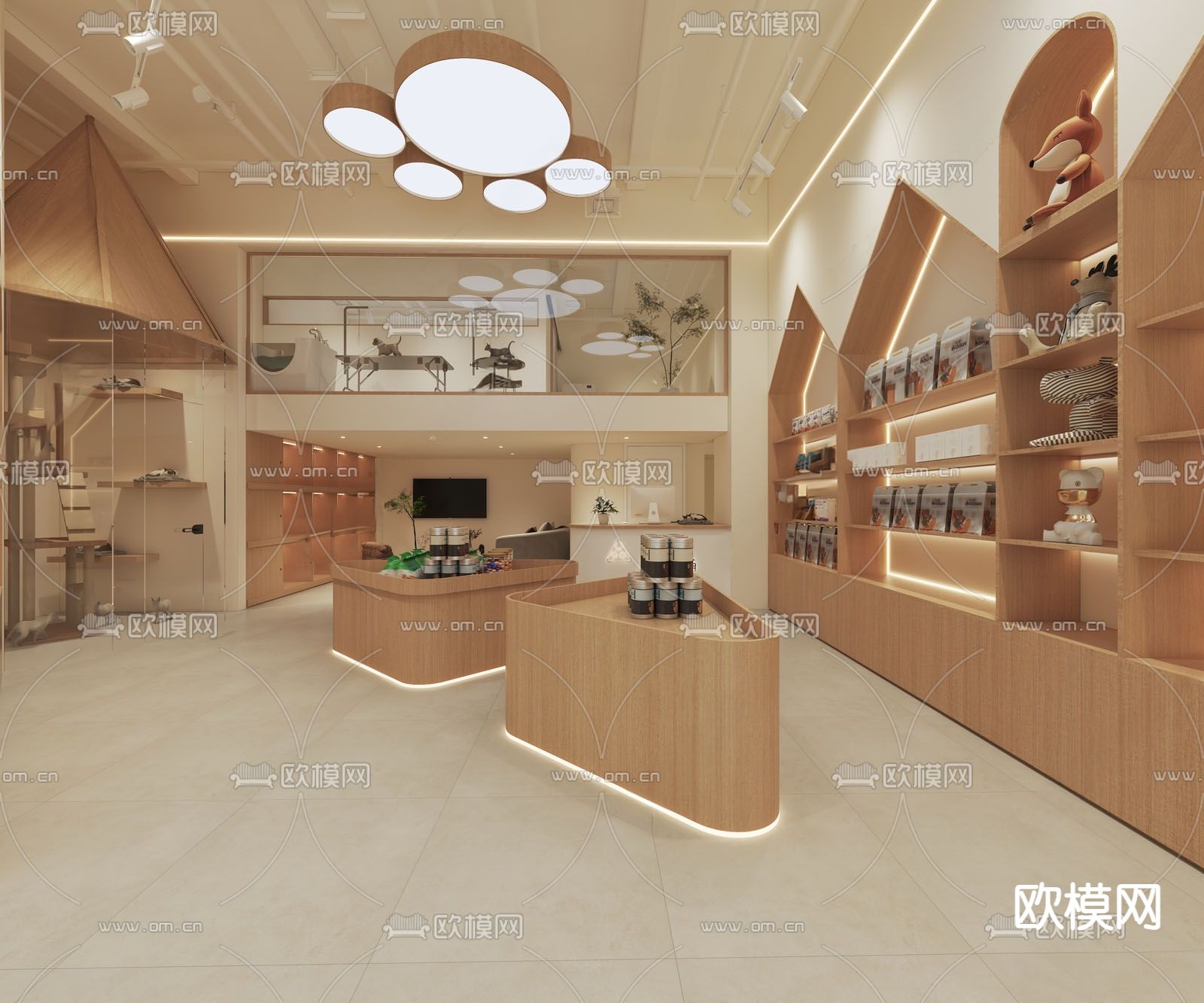 侘寂宠物店3d模型下载