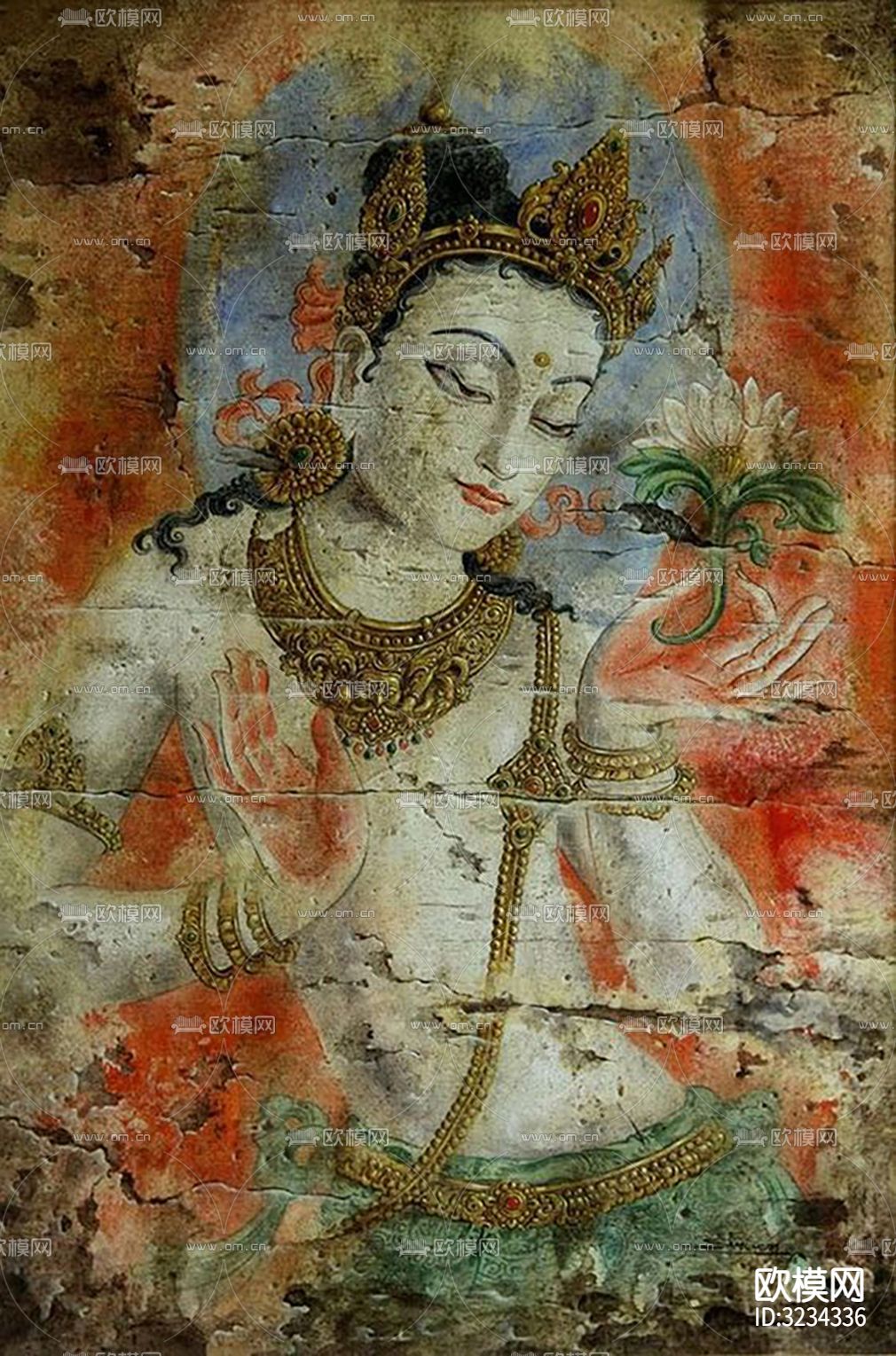 中式装饰画挂画贴图下载