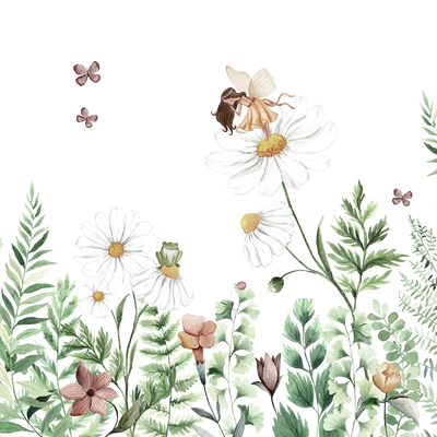  儿童墙纸壁纸壁画 植物墙布壁纸贴图 