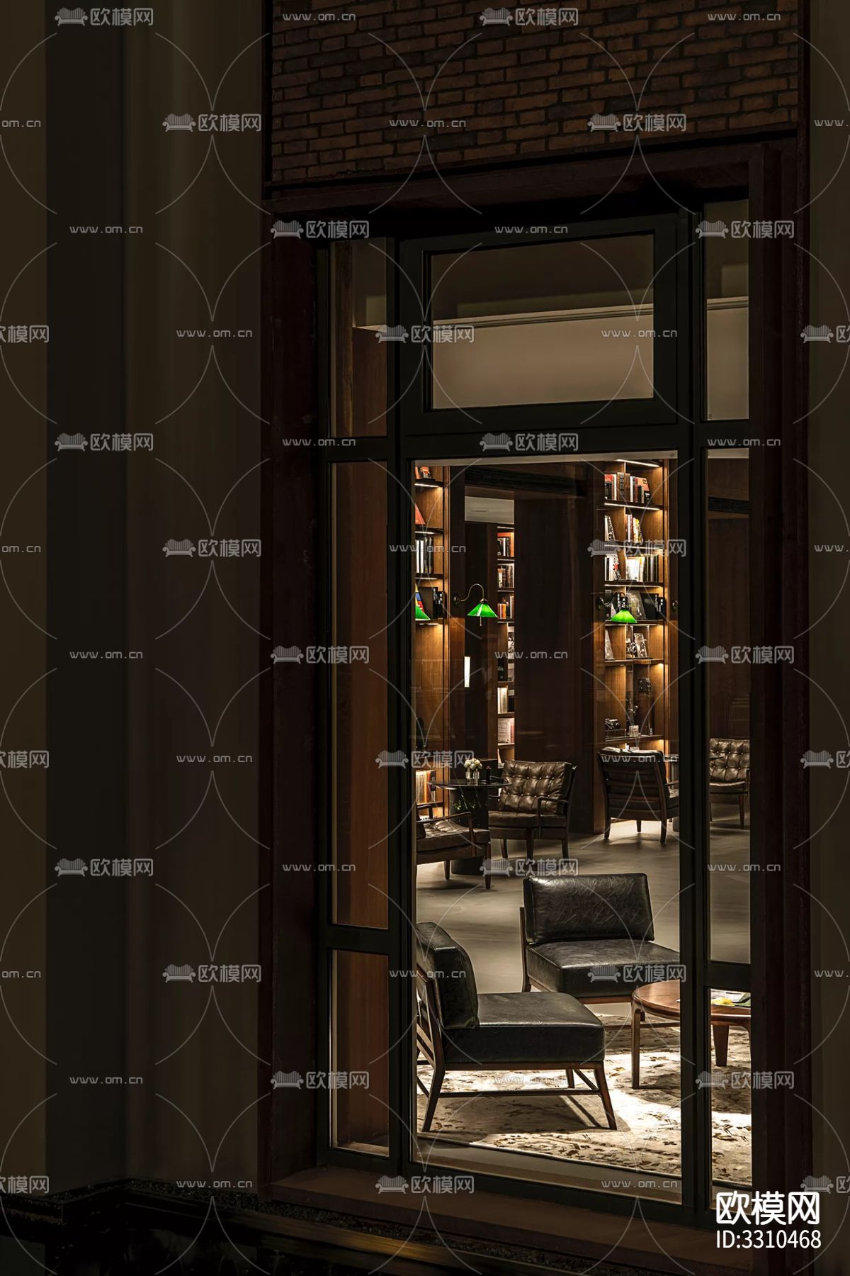 现代图书馆效果图下载（渲染图12）