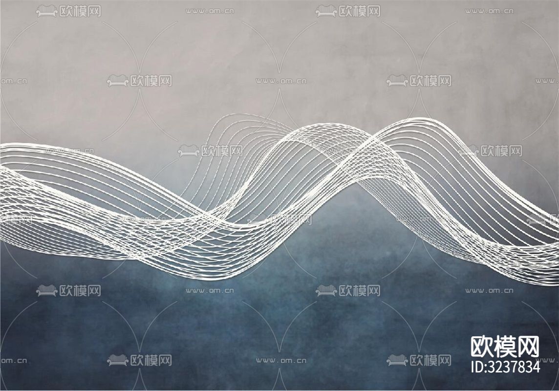 新中式抽象线条壁纸贴图下载