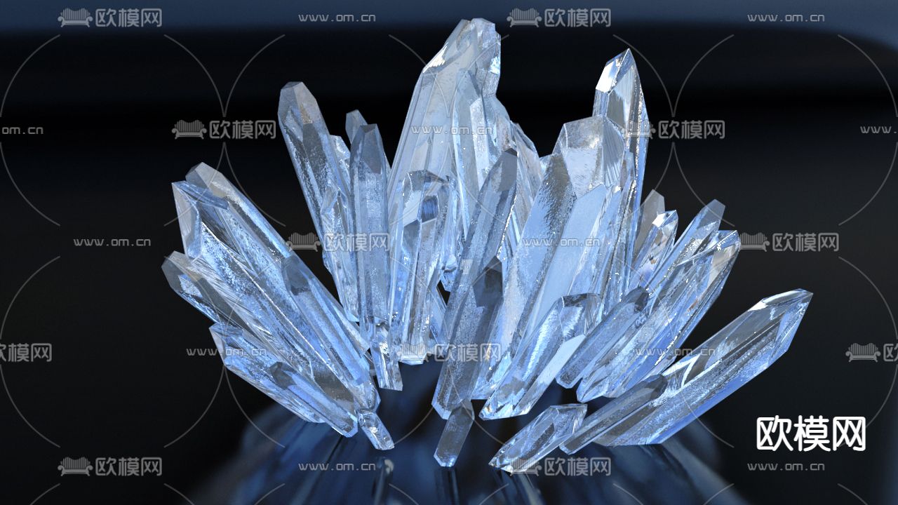 宝石 自然晶体元素 水晶su模型下载（渲染图2）