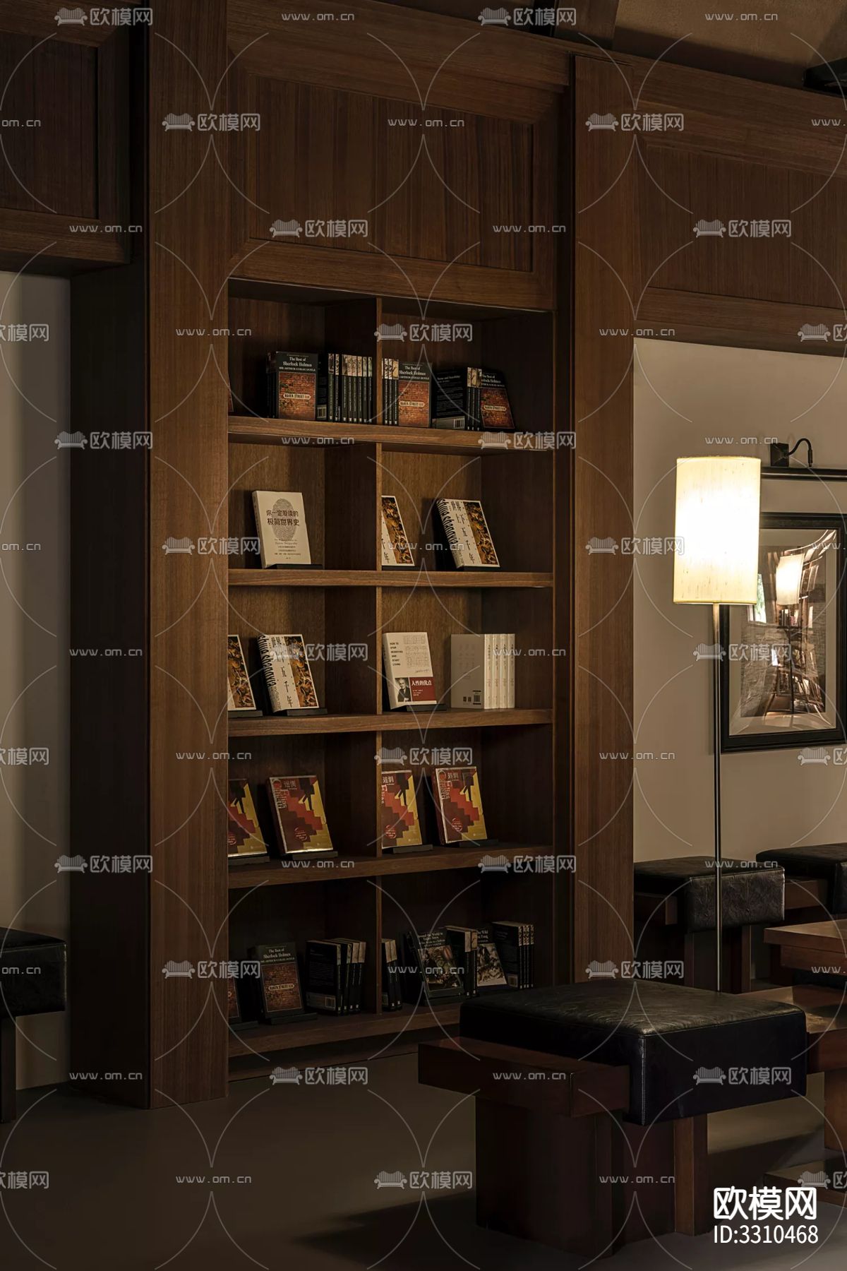 现代图书馆效果图下载（渲染图8）