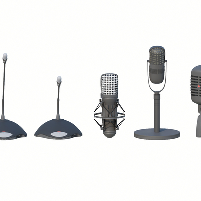  麦克风 演讲话筒 KTV话筒su模型 
