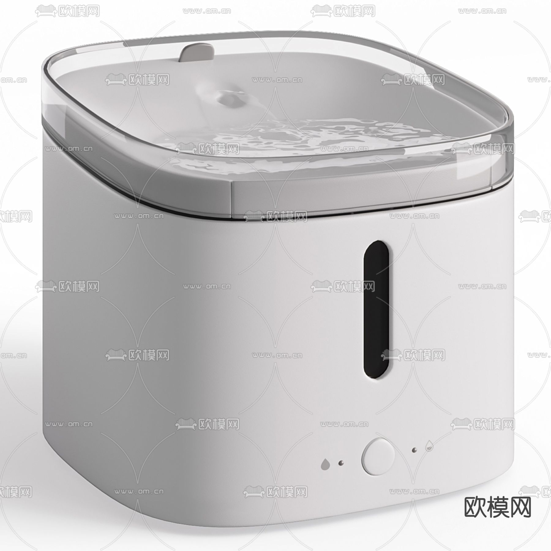宠物用品 喂粮器 饮水机3d模型下载（渲染图2）