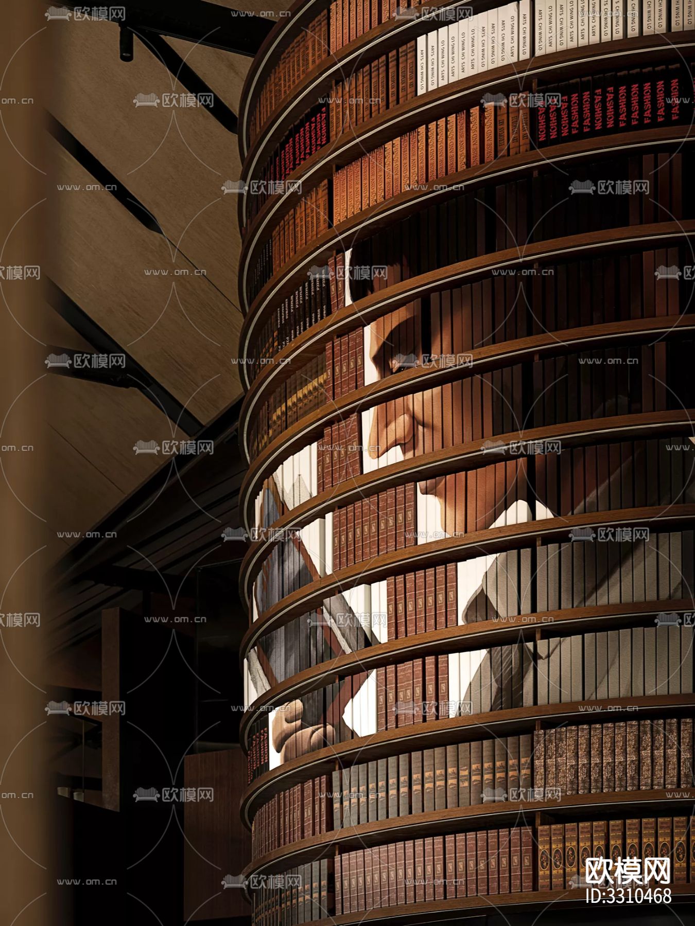 现代图书馆效果图下载（渲染图3）
