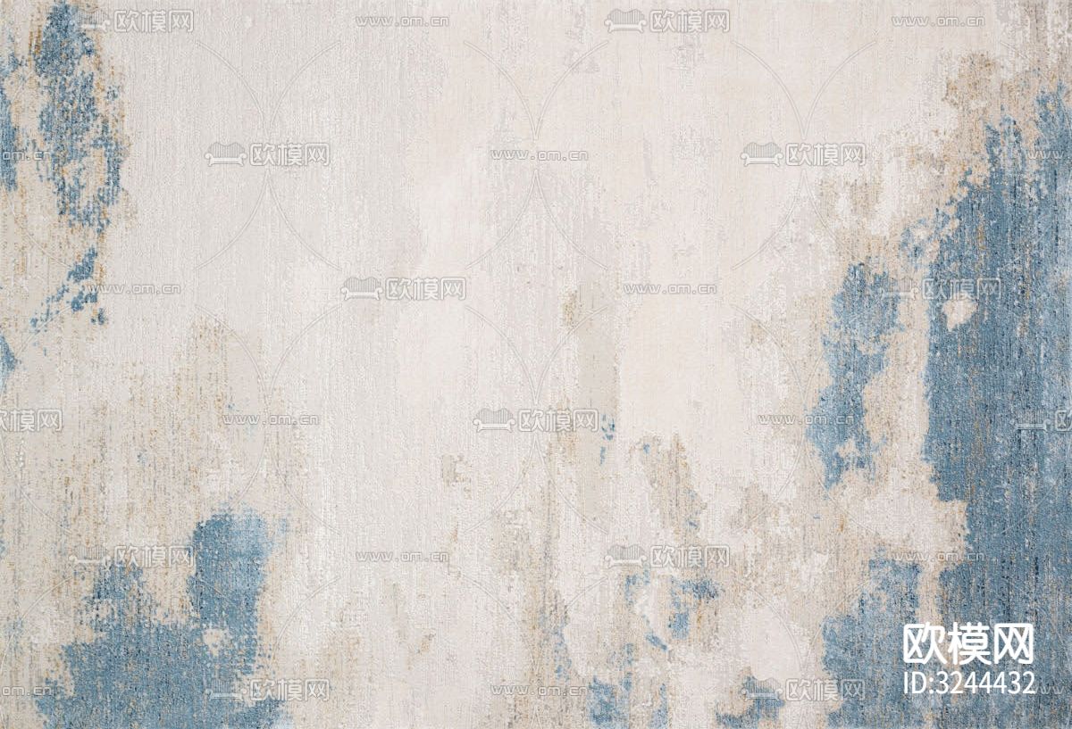 新中式图案地毯贴图下载