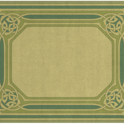  雅致绿色欧式风格地毯贴图 