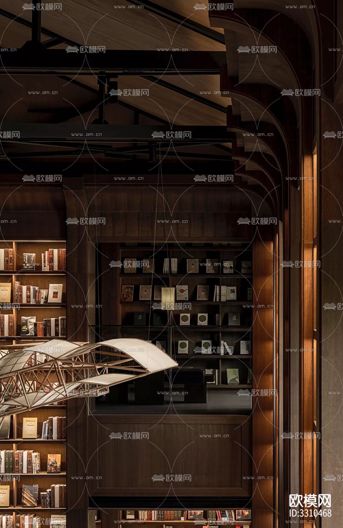 现代图书馆效果图下载（渲染图18）