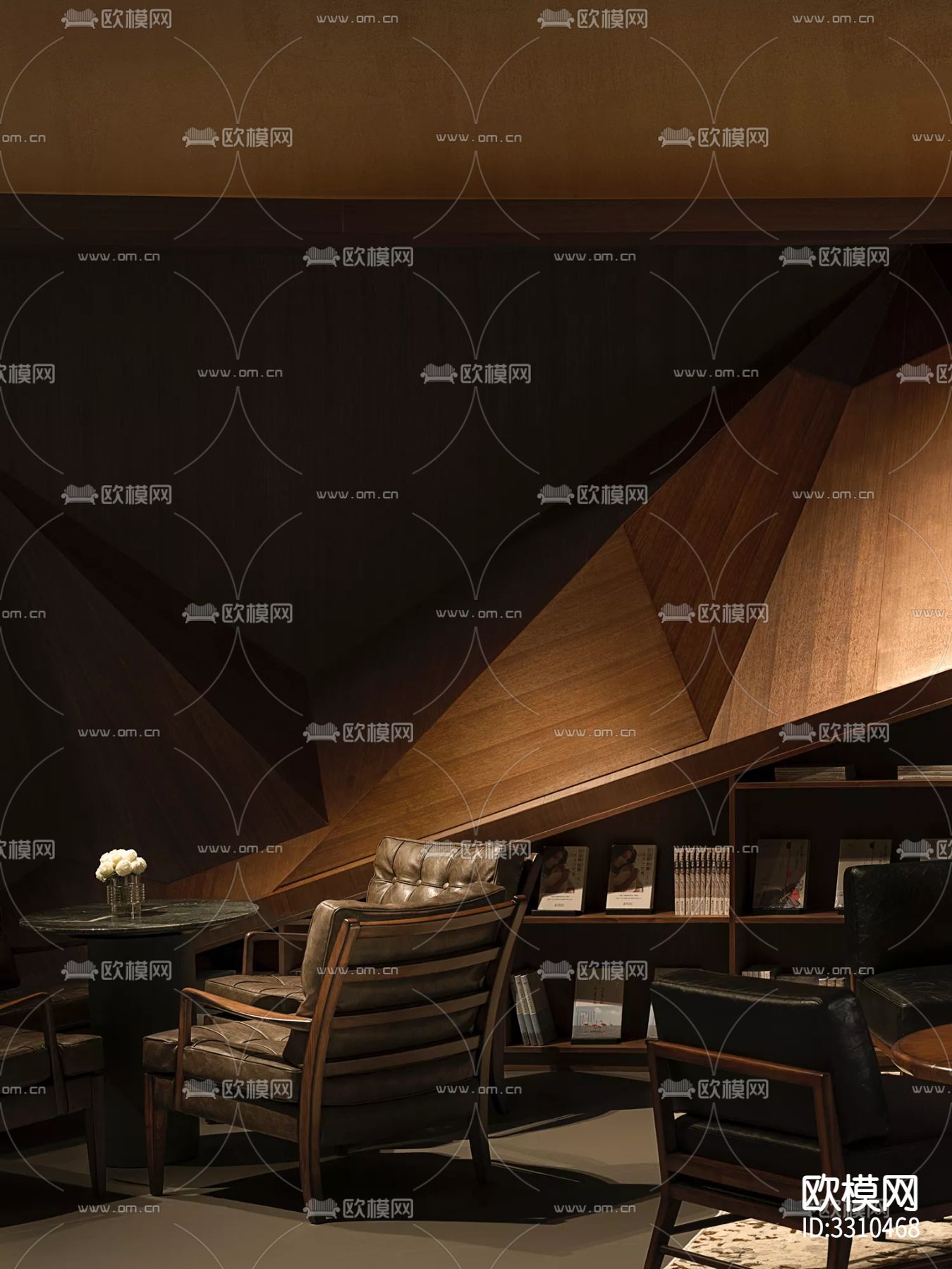 现代图书馆效果图下载（渲染图10）