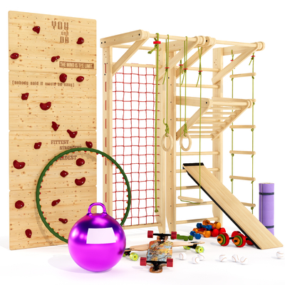  玩具 儿童攀爬架su模型 