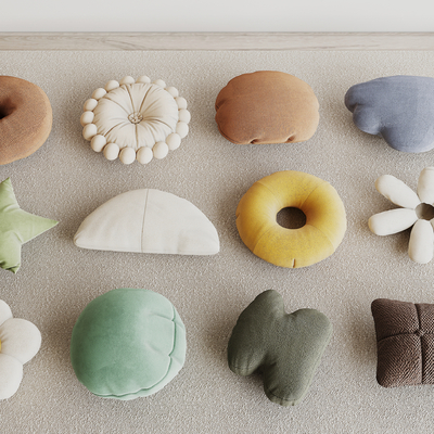  靠枕 儿童抱枕su模型 