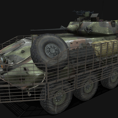  现代步战车 坦克车 运兵车su模型 