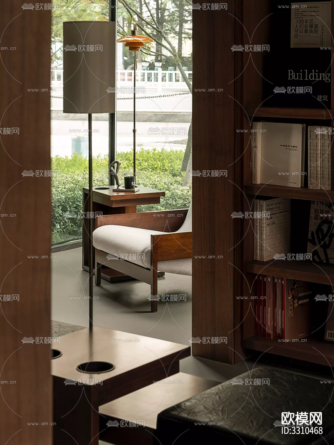 现代图书馆效果图下载（渲染图13）