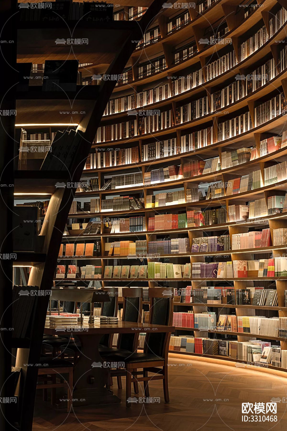 现代图书馆效果图下载（渲染图16）