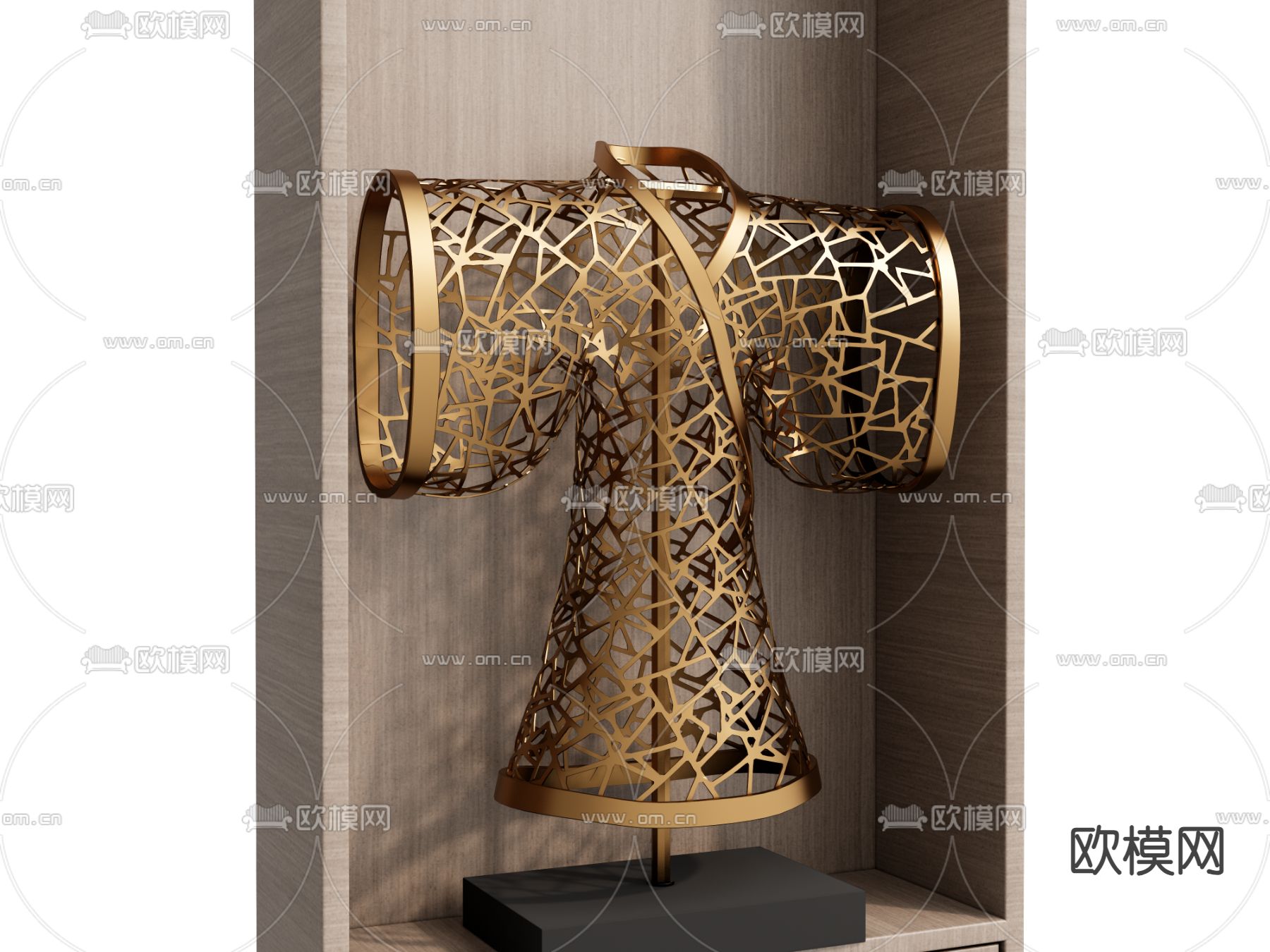 中式摆件 艺术品 金缕玉衣su模型