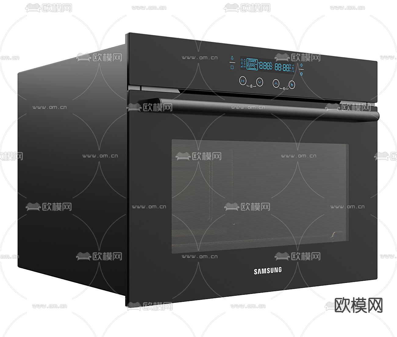 烤箱 微波炉 蒸烤箱su模型下载（渲染图2）