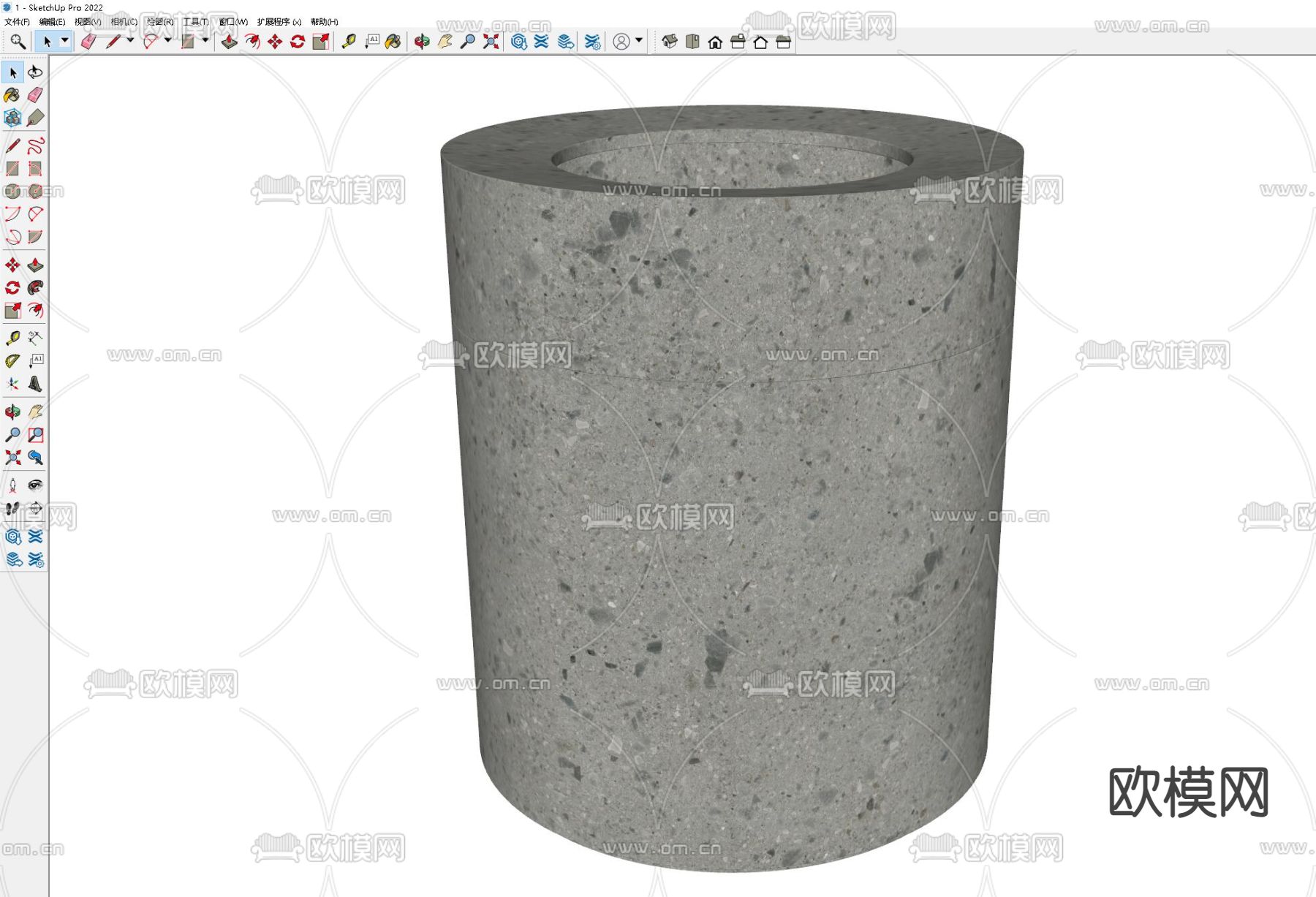 现代洗手台盆 立柱盆 台上盆su模型下载（渲染图1）