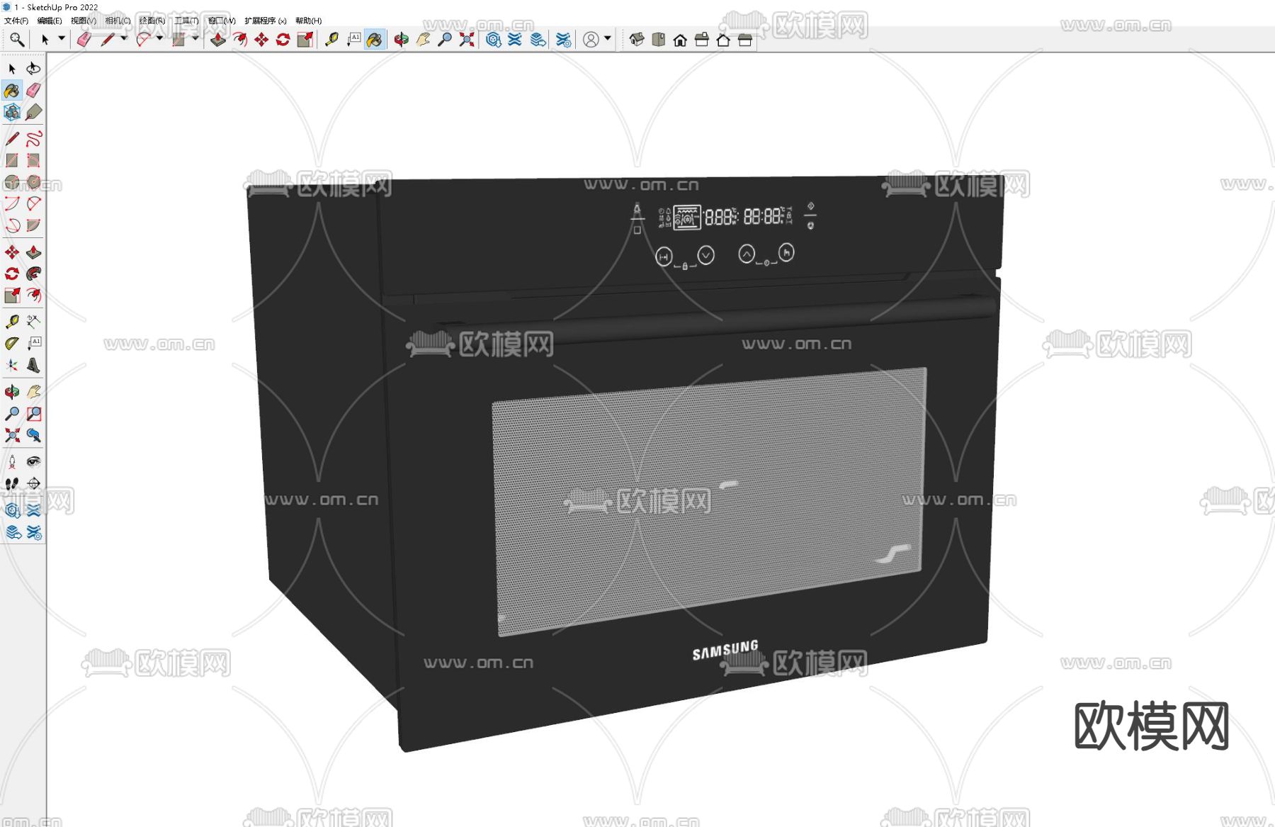 烤箱 微波炉 蒸烤箱su模型下载（渲染图1）