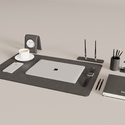  办公用品 笔记本 电脑su模型 