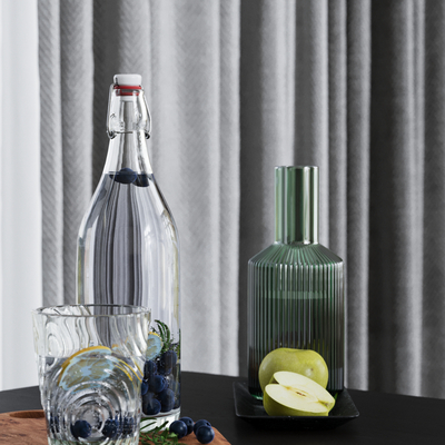  蓝莓 水果 酒具su模型 