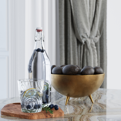  水果 果盘su模型 