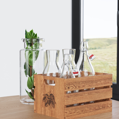  玻璃罐 酒具su模型 