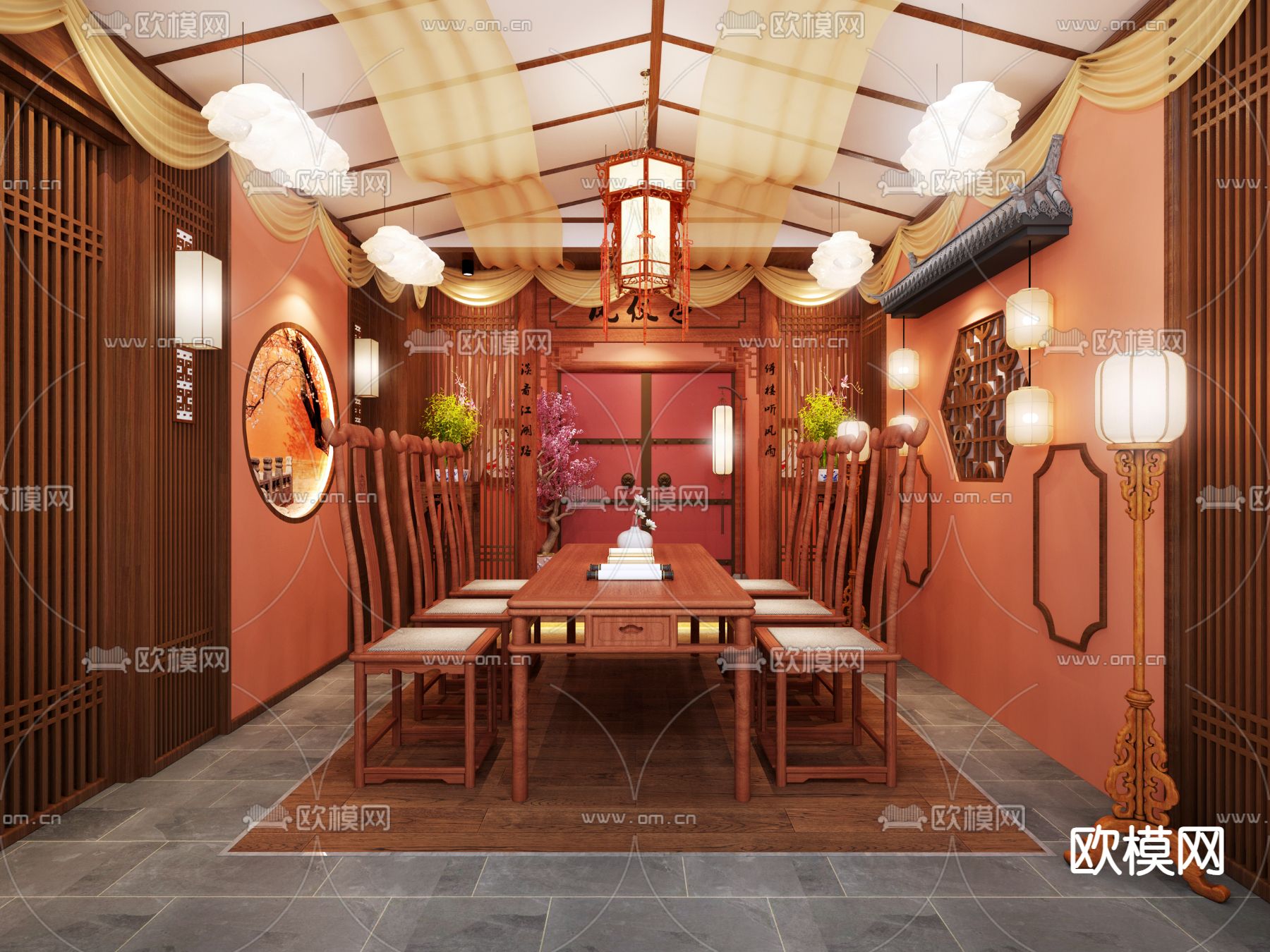 中式剧本杀3d模型下载