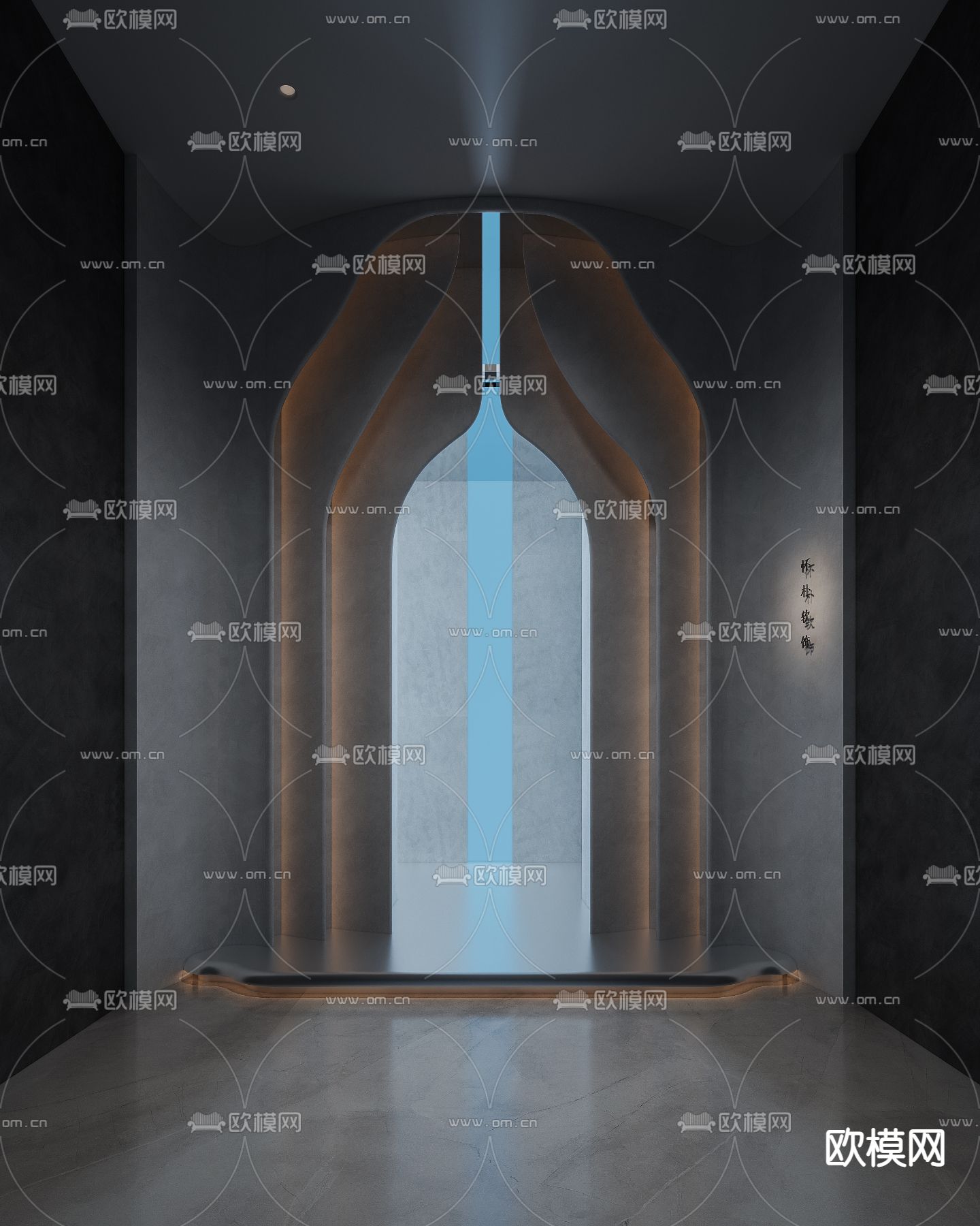 会所走廊 过道3d模型下载