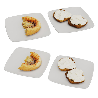  蛋糕 面包 食品su模型 