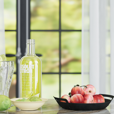  饮料 果盘 桃子 柠檬su模型 