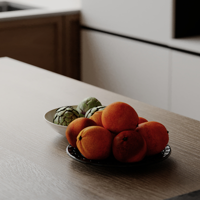  果盘 水果su模型 