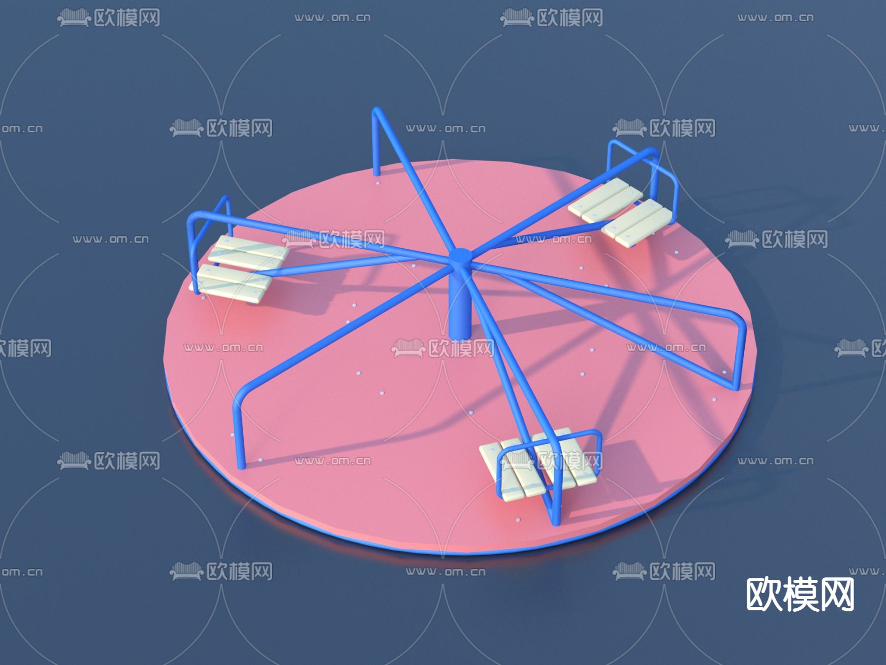 现代游乐设备3d模型下载