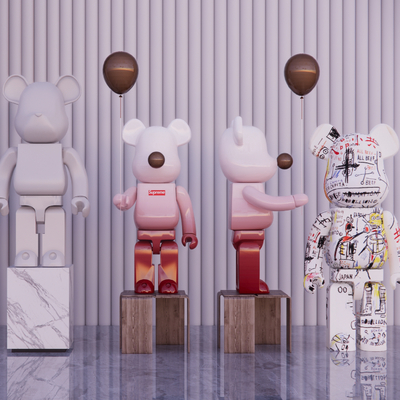  雕塑 玩偶摆件 暴力熊 公仔su模型 