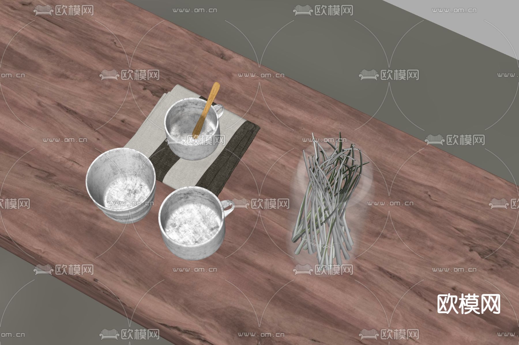咖啡 饮料su模型下载（渲染图1）