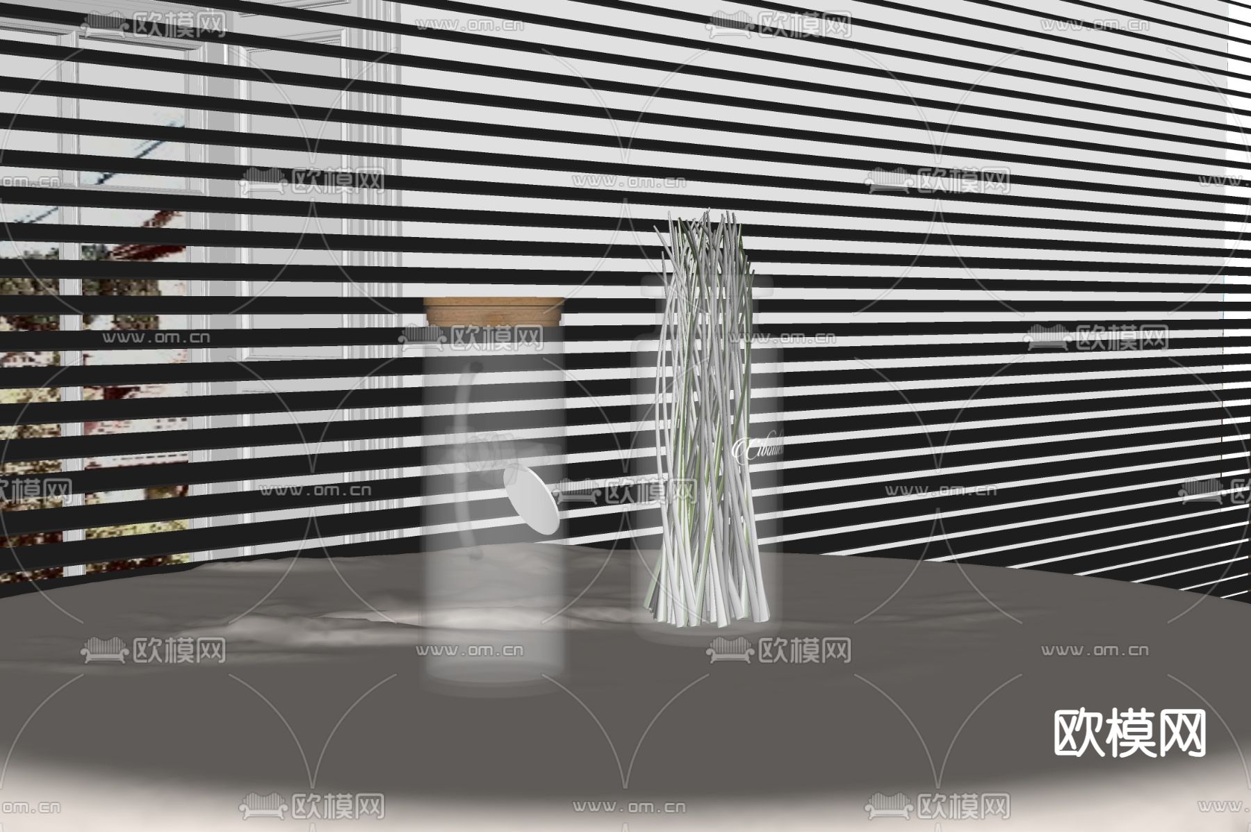 玻璃瓶 饮料模型下载（渲染图1）