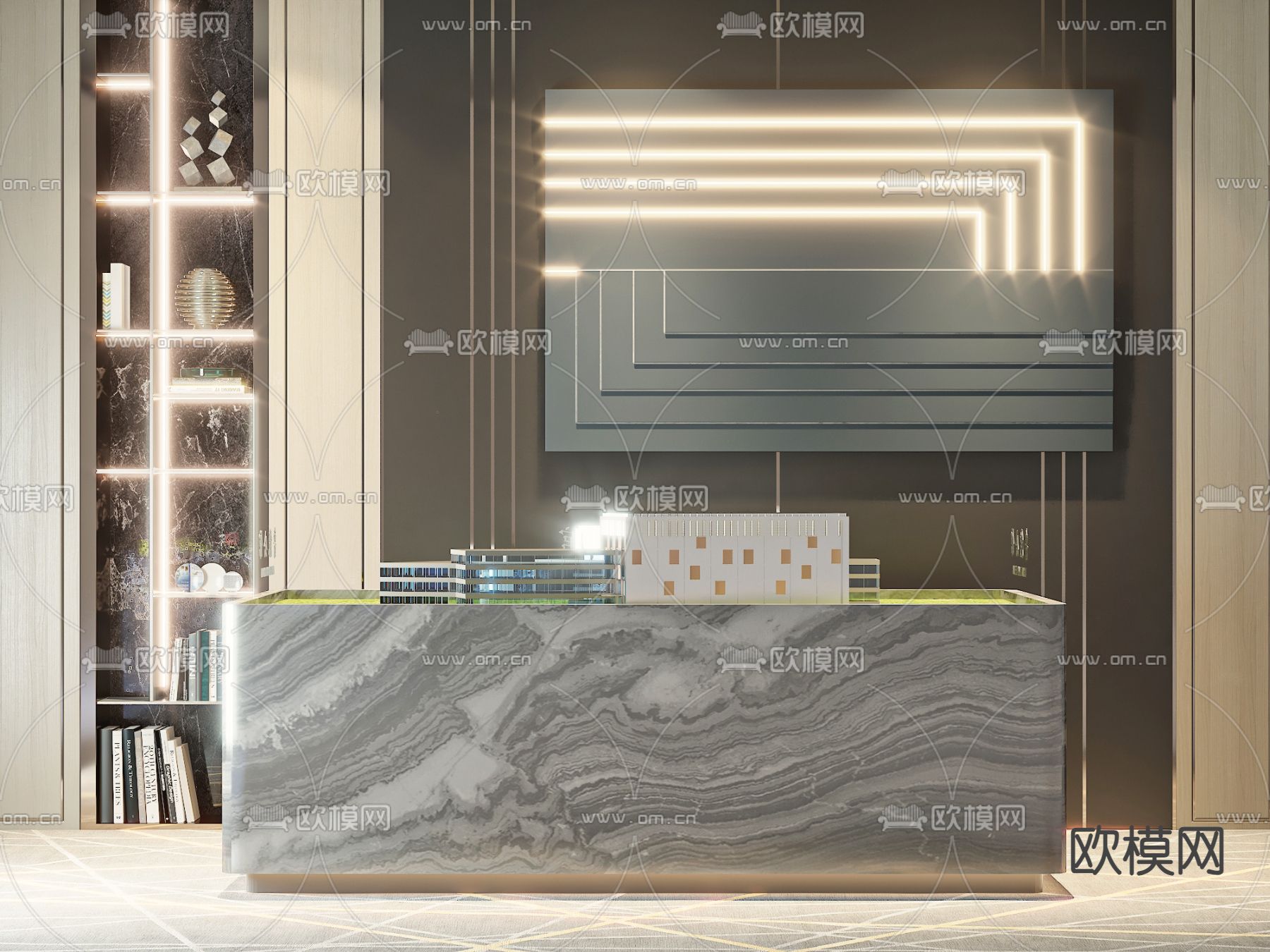 售楼处沙盘 建筑沙盘3d模型下载