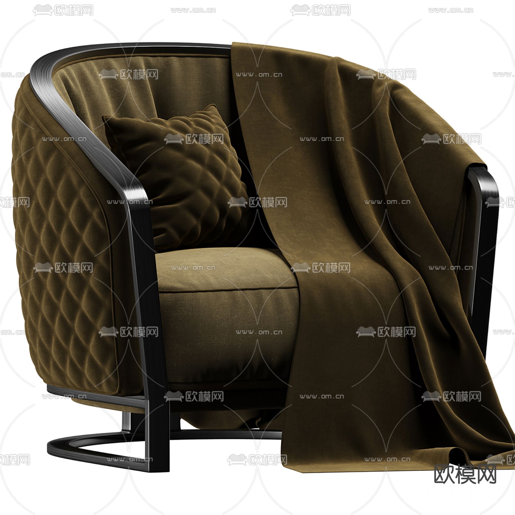 Rugiano 沙发椅 休闲椅3d模型下载（渲染图1）