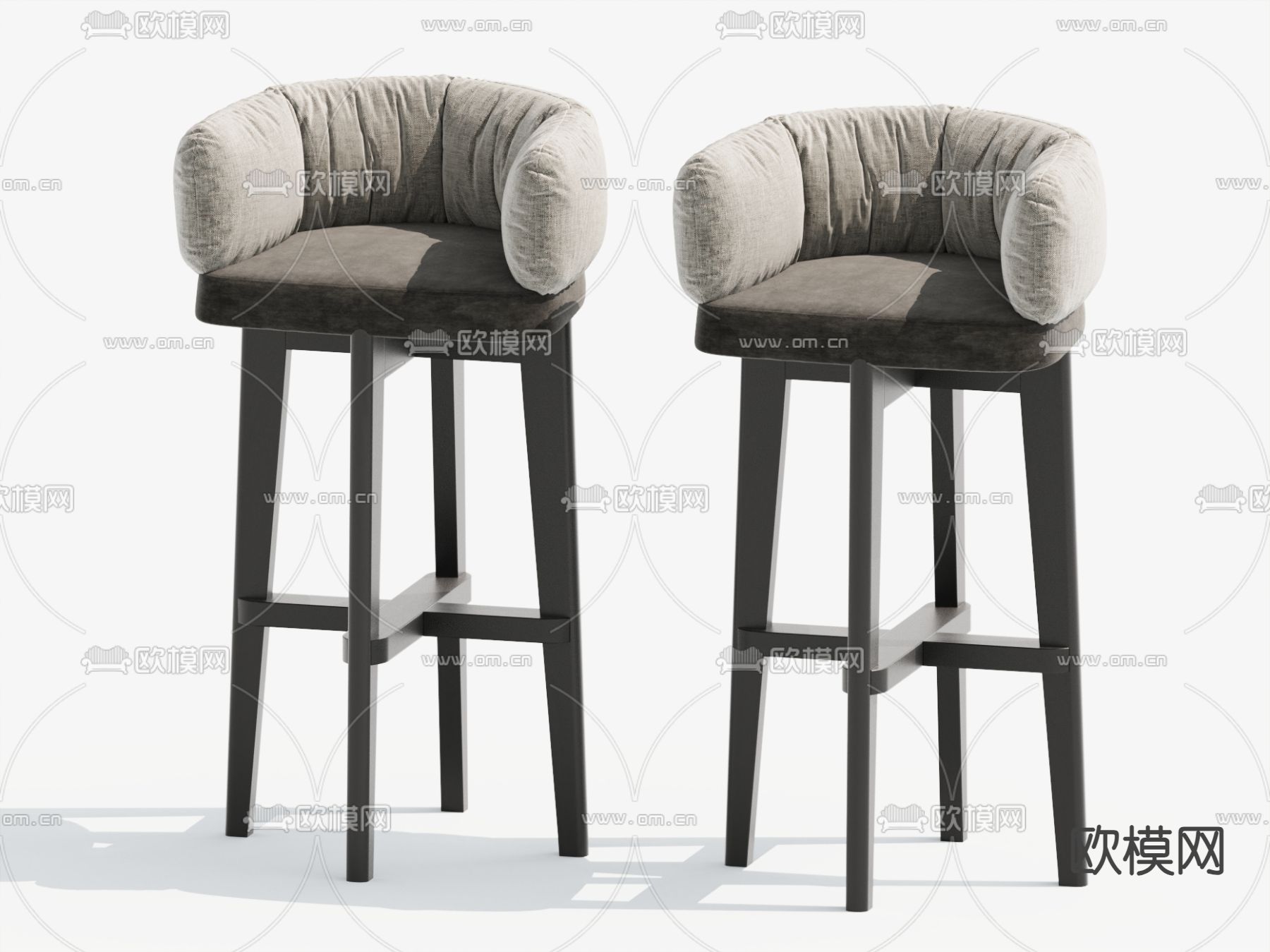 现代吧椅 高脚凳 吧凳3d模型下载