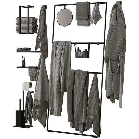  浴巾 毛巾 洗浴用品su模型 