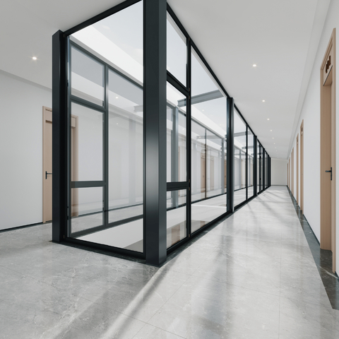  公司走道su模型 