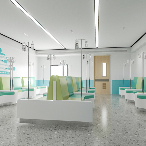  现代医院输液室su模型 