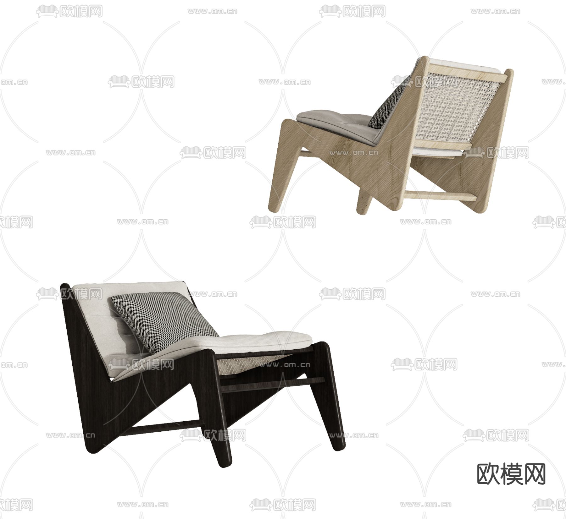 Minotti 椅子 休闲椅3d模型下载