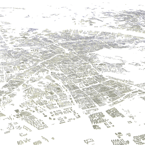  简模规划图 建筑体块 建筑群su模型 