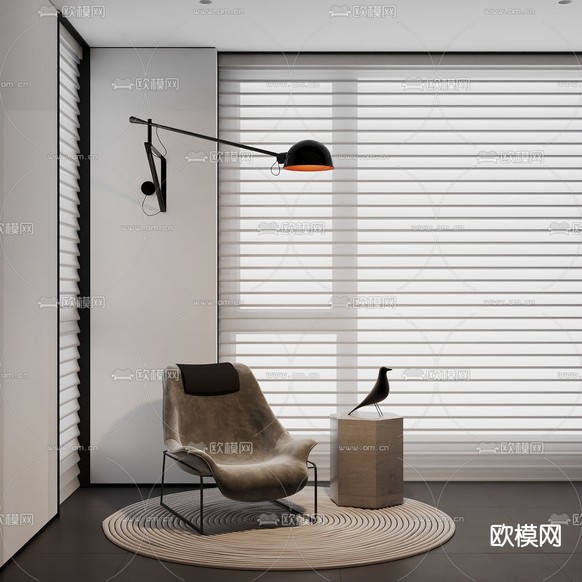 现代椅子 休闲椅3d模型下载