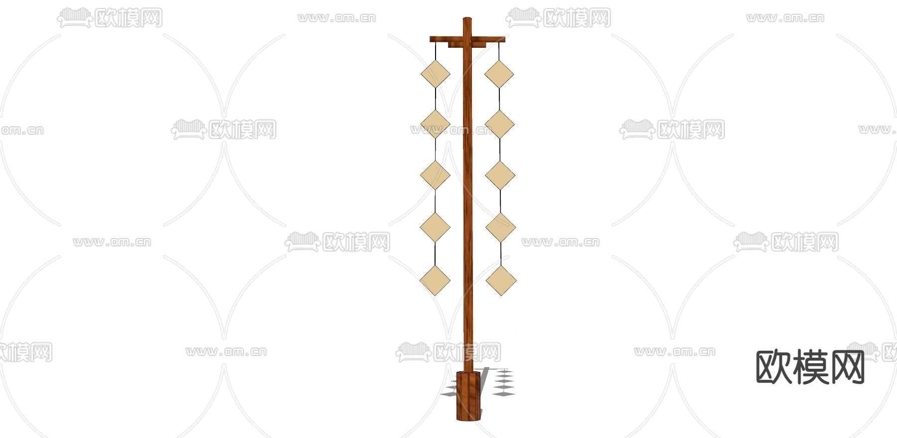 中式招牌 古镇幌子 店招su模型下载