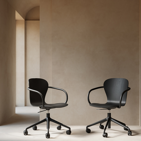  现代办公椅 滚轮办公椅su模型 